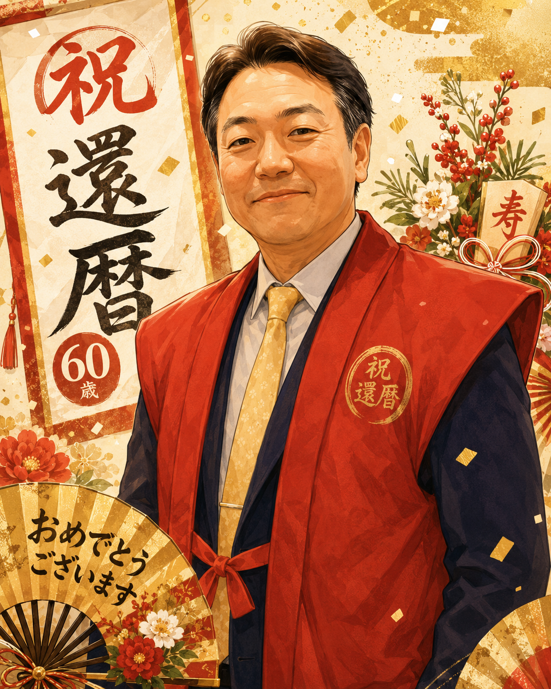 祝 還暦 古関昌弘さん